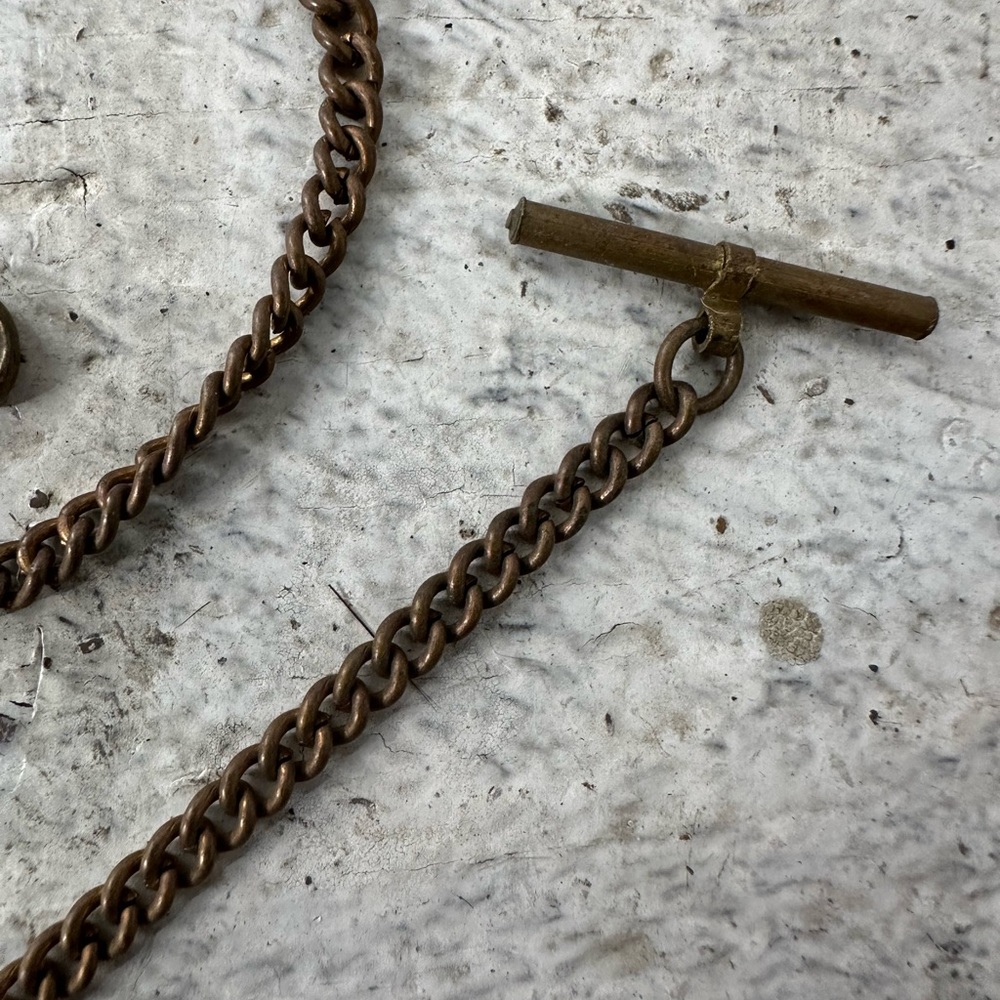 Antique 9.5” Watch Fob Chain - Picture 6 of 6